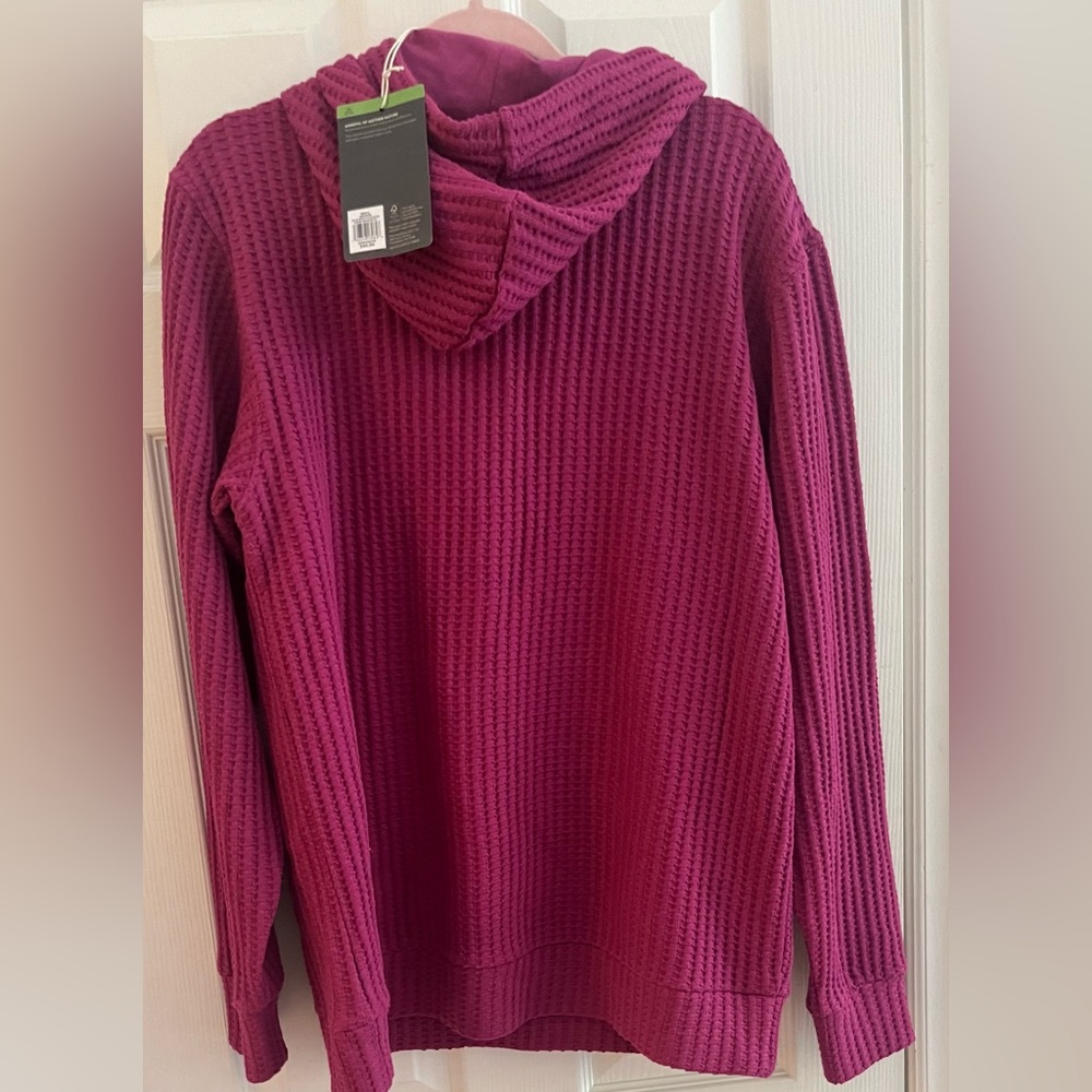 Plum colored active wear sweatshirt